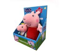 Peppa Pig con bebé - Pack de Dos Peluches
