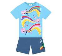 Peppa Pig Conjunto De Niño Con Pantalones Cortos Y Camiseta, Ropa Infantil George Pig Set De Verano, Azul, 2-3 Años