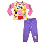 Peppa Pig, Conjunto de pijama de 2 piezas para niñas Peppa's Party, color rosa, de 18 meses a 5 años, multicolor, 3-4 años