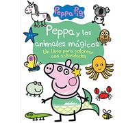 Peppa Pig. Cuaderno de actividades - Peppa y los animales mágicos: Un libro para colorear con actividades (Altea)