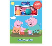 Peppa Pig Cuentos y aventuras - Libros de actividades para niños, cuento de 10 páginas y 4 figuras