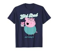 Peppa Pig Daddy Pig Girl Dad and Loving It Camiseta