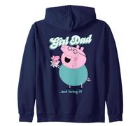 Peppa Pig Daddy Pig Girl Dad and Loving It Sudadera con Capucha