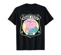 Peppa Pig Daddy Pig Night Feed Duty Camiseta