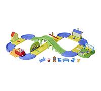 Peppa Pig El Circuito Ciudad de Peppa con Pista Ajustable, incluye vehículo y 1 Figura, +35 Sonidos, a partir de 3 Años