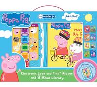 Peppa Pig - Electronic Me Reader Jr and 8 Look and Find Sound Book Library - PI Kids