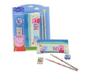 Peppa Pig, Estuche Portatodo, Cierre de Cremallera, Accesorio Escolar, Multicolor (CyP Brands)