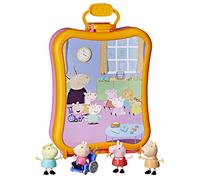 Peppa Pig F3779 Los Amigos del Colegio, Juguete Preescolar, Estuche portátil con asa y 4 Figuras, A Partir de 3 años, Multicolor