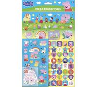 Peppa Pig Family Mega Paquete de calcomanías con la nueva hermana Evie | Producto oficial | Tres tipos de calcomanías (más de 120 calcomanías) | Reutilizables | A partir de 3 años | Unisex | Regalos
