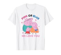 Peppa Pig Family Pink Or Blue We Love You Camiseta