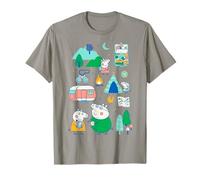 Peppa Pig Family Vacation Outdoor Caravan Camping Trip Camiseta