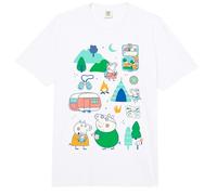Peppa Pig Family Vacation Outdoor Caravan Camping Trip Comfort Colors Adult Heavyweight T-Shirt