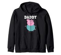 Peppa Pig Father's Day Daddy Bold Text Portrait of Daddy Big Sudadera con Capucha