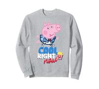 Peppa Pig George Cool Popcorn Aventura Diversión Clásico Dibujos Animados Sudadera