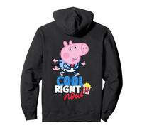 Peppa Pig George Cool Popcorn Aventura Diversión Clásico Dibujos Animados Sudadera con Capucha