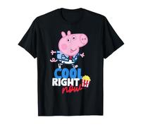 Peppa Pig George Cool Popcorn Aventura Diversión Dibujos Animados Clásico Camiseta