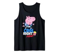 Peppa Pig George Cool Popcorn Aventura Diversión Dibujos Animados Clásico Camiseta sin Mangas