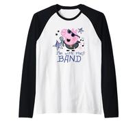 Peppa Pig George I'm with The Band Camiseta Manga Raglan