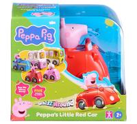 Peppa Pig Gira Alrededor Del Pequeño Coche Rojo De Peppa