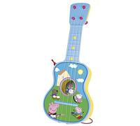 Peppa Pig - Guitarra en estuche, 4 cuerdas (Claudio Reig 2339.0), colores surtidos