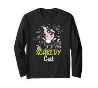 Peppa Pig Halloween Peppa's Scaredy Cat Costume Manga Larga