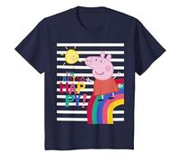 Peppa Pig Happy Camiseta, Niños, Azul Marino, 2 años