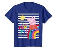 Peppa Pig Happy Camiseta, Niños, Azul Real, 6 años