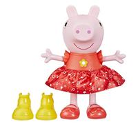 Peppa Pig Hasbro, Diversión en los Charcos, Figura Interactiva, Muñeca con 55 Sonidos y Reacciones, Botas de Agua Amarillas, Juguete para Niñas y Niños, Accesorios, Regalo para Fiestas