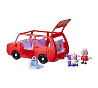 Peppa Pig Hasbro, Gran Autor de la Familia de Peppa, Coche de Juguete, Accesorios para Casa de Muñecas, Edad de más de 3 Años, Color Rojo, 2 Figuras, Juegos de Carretera, Set para Niñas y Niños