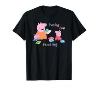 Peppa Pig Having Fun Reading Camiseta