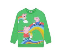 Peppa Pig Jersey De Niño, Sudadera Infantil George Pig, Ropa para Niño De Peppa, George Y Evie, Verde 5-6 Años