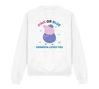 Peppa Pig Jersey Pink Or Blue Grandpa Pig Loves You para Adultos (TV21375)