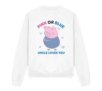 Peppa Pig Jersey Pink Or Blue Uncle Pig Loves You para Adultos Unisex (TV21397)