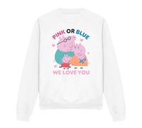 Peppa Pig Jersey Pink Or Blue We Love You para Adultos Unisex (TV21376)