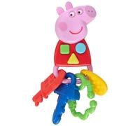 Peppa Pig Keys - Juguete sensorial interactivo con temática de Peppa Pig House en la colina, incluye clip para cochecitos, cunas, bolsas, luz y sonido, juguetes para niños a partir de 18 meses