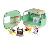 Peppa Pig, La Caravana de los Tres cerditos, Set de Juego con 3 Figuras, Incluye a Bebé Evie, Juguetes preescolares para niños y niñas, A Partir de 3 años