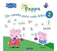 Peppa Pig. Lectoescritura - Leo con Peppa. Un cuento para cada letra: t, d, n, f, r/rr, h, c, q, p, gu, b, v, z, ce/ci: . (Altea)