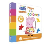 Peppa Pig. Libro de cartón - Aprende Creatividad con Peppa Pig. Peppa y los colores (+3 años): Descubre todo sobre los colores