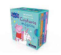 Peppa Pig. Libro juguete - Mi pequeña biblioteca de criaturas mágicas. Sirenas, unicornios, narvales y dragones: Peppa y los unicornios - La sirena mágica - El dragón de George - Peppa y el narval