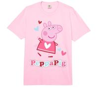 Peppa Pig Love Hearts Pose Happy Friends Fun Classic Forever Comfort Colors Adult Heavyweight T-Shirt