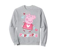 Peppa Pig Love Hearts Pose Happy Friends Fun Classic Forever Sudadera