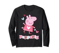 Peppa Pig Love Hearts Pose Happy Friends Fun Forever Classic Manga Larga