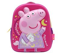 Peppa Pig Mochila infantil - Bolsa preescolar de EVA 3D | Ligera con bolsillos para botellas y correas reforzadas | Mochila escolar de jardín de infantes para niñas