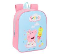 PEPPA PIG - Mochila Infantil, Mochila Niño, Mochila Escolar, Adaptable a Carro, Ideal para Guardería, Cómoda y Versátil, Calidad y Resistencia, 22x10x27 cm