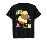 Peppa Pig Mr. Bull DIY Dad Camiseta, Hombre, Negro, XL