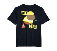 Peppa Pig Mr. Bull DIY Dad Camiseta, Hombre Tallas Grandes, Negro, 3X Alto