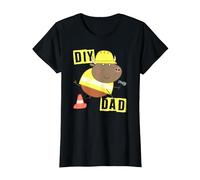 Peppa Pig Mr. Bull DIY Dad Camiseta, Mujer, Negro, XL