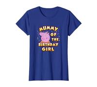 Peppa Pig Mummy of The Birthday Girl Camiseta, Mujer, Azul Real, 3XL