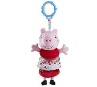 Peppa Pig My First Jiggler Soft Toy, Baby Toy, First Toy, Comforter Blanket, Early Play Development Toy, Pull and Retract Pram, Cot, Car Seat, Toy