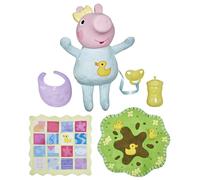 Peppa Pig Oinks and Snuggles Evie Interactive Baby Doll, 28 cm Baby Evie Oinks &